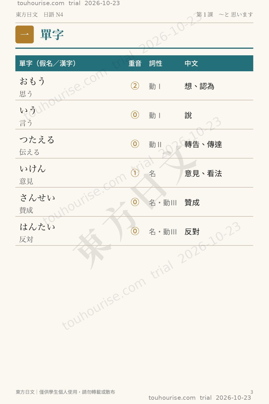 第 1 頁